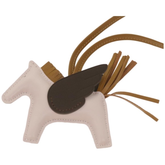 HERMES Rodeo PM Charm Leather Brown Pink Auth 65249SA - Picture 2 of 13